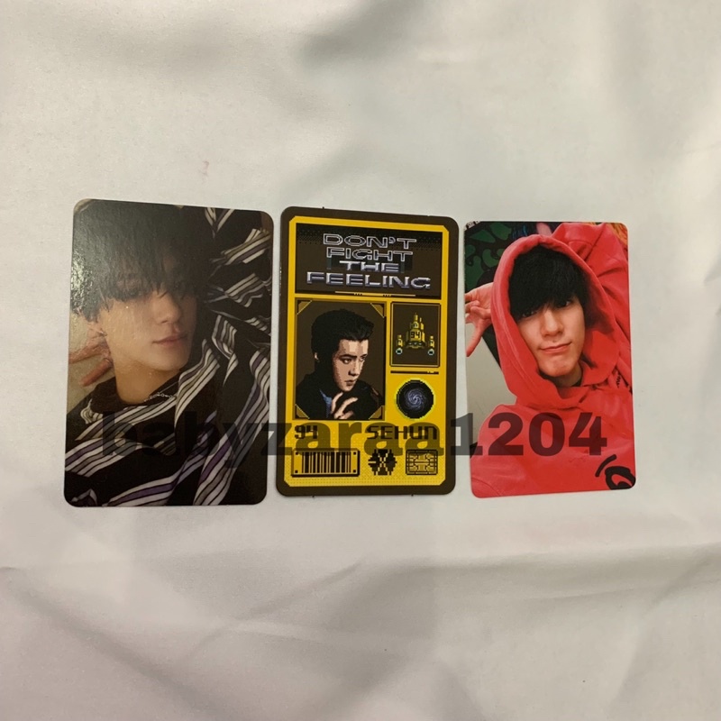[BACA DESC] Jeno boring , Exo Sehun Exoluxion Massage Kit Photocard Pc Official