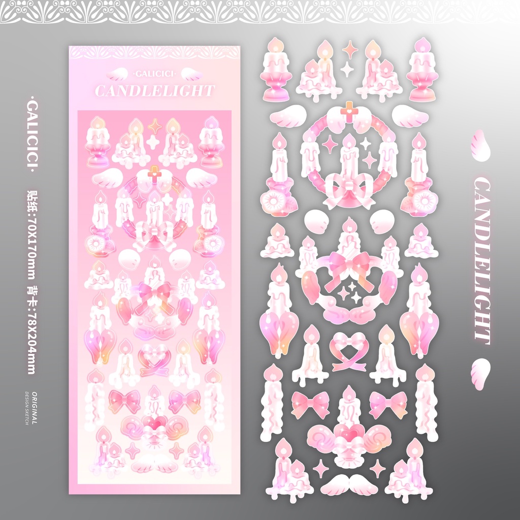 Galicici Stiker Lilin DIY Untuk Dekorasi