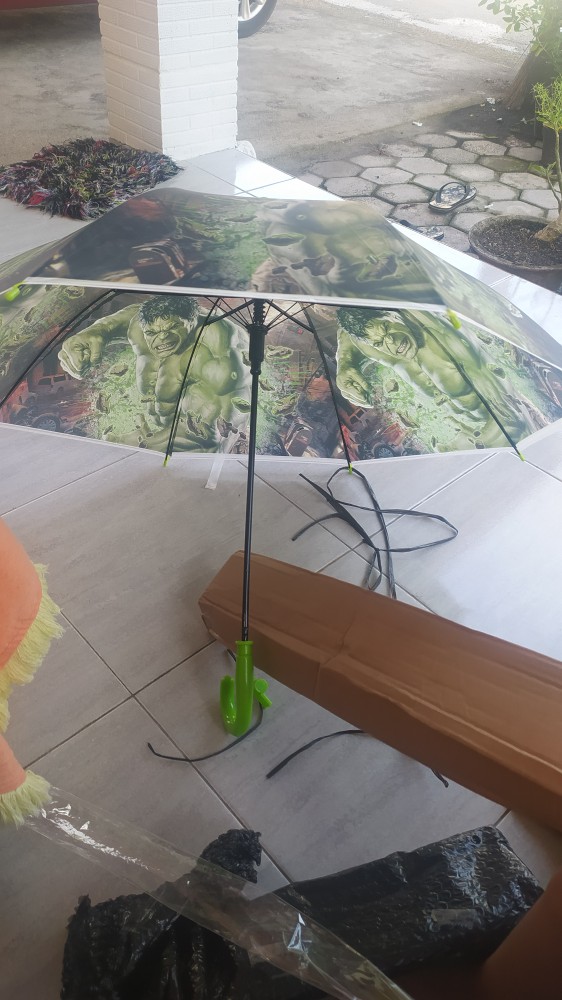 Jktumbrella / Payung Anak Superhero / Marvel / Jagoan / Semi Transparan / Dof - 262