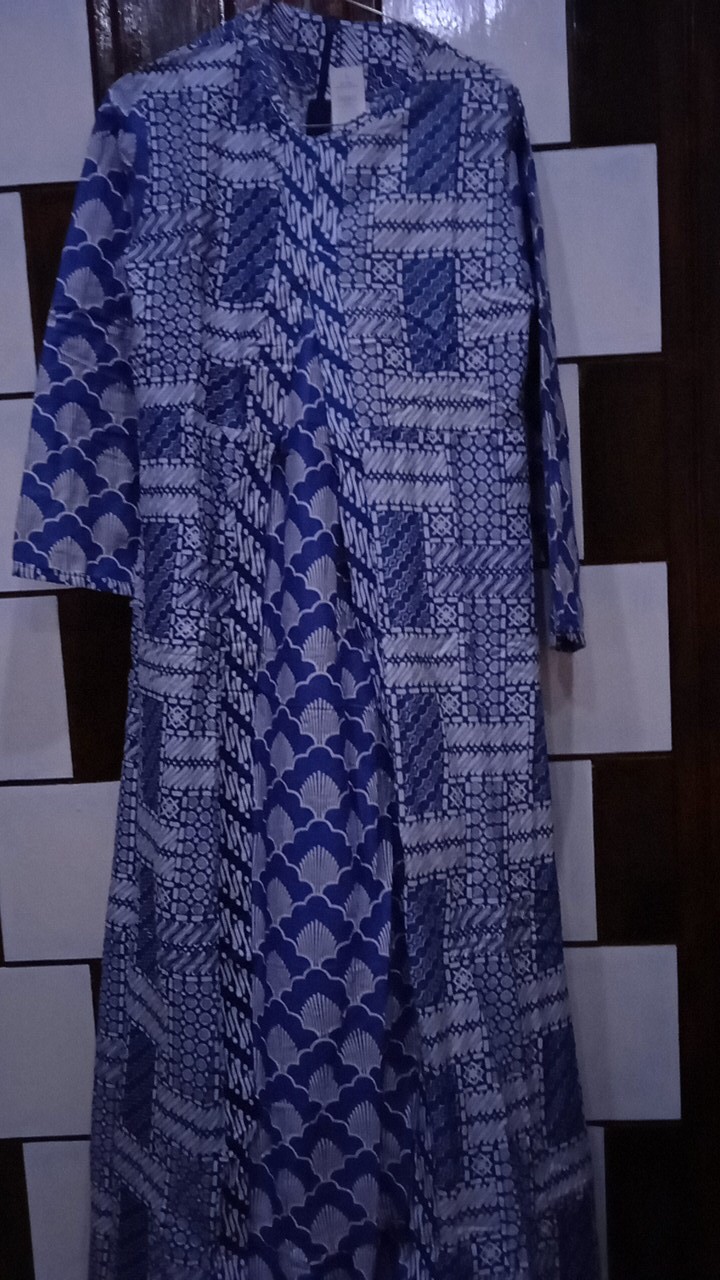 Gamis Batik Lawasan Biru