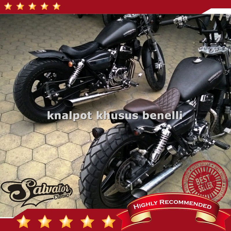 Harga knalpot racing benelli patagoinan eagle 250 pe250  kanan kiri