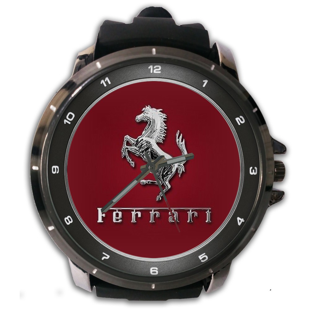Jam Tangan Pria Ferrari Mobil 01Custom ferrari variasi Sport Original