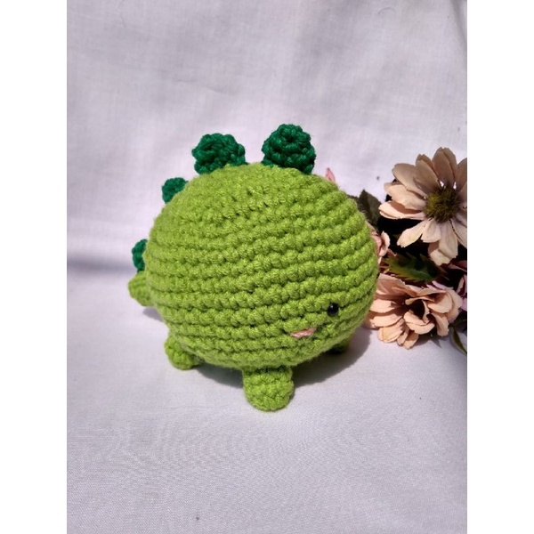 Boneka Stegosaurus/Amigurumi/Boneka Rajut/Boneka Dinosaurus/Boneka Hewan