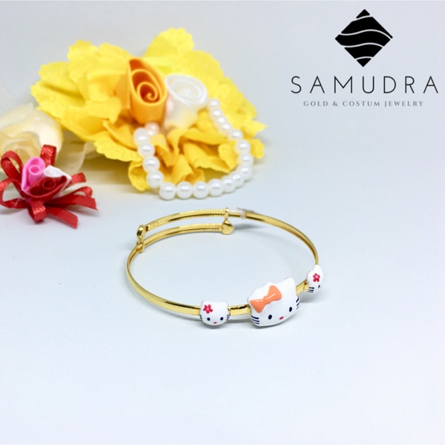 Unduh 84 Gambar Gelang Emas Motif Hello Kitty Terbaru 