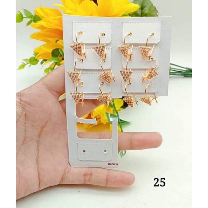 Anting wanita lapis emas terlucu