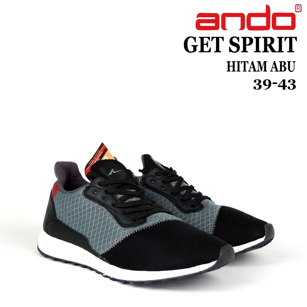 Sepatu ANDO - GET SPIRIT   - size 39 - 43 - Sepatu slip on - sepatu sekolah ando - sepatu sneakers p