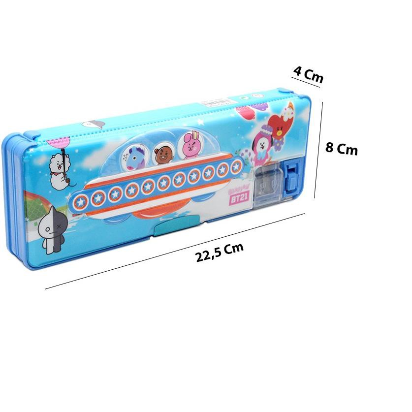 

HOT SALE!! (pqu-770) Kotak pensil / kotak pensil magnet 2 sisi / Kotak pensil magnet UFO PC 9196