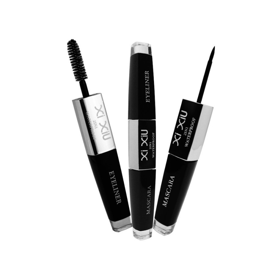 ✿ MADAME ✿ XI XIU 2 IN 1 MASCARA &amp; EYELINER LONGLASTING WATERPROOF EASY TO USE BPOM