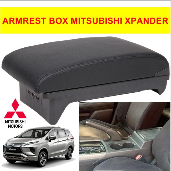 Armrest Console Box Kotak Alas Lengan MITSUBISHI XPANDER dual stack 7 Port USB Charger