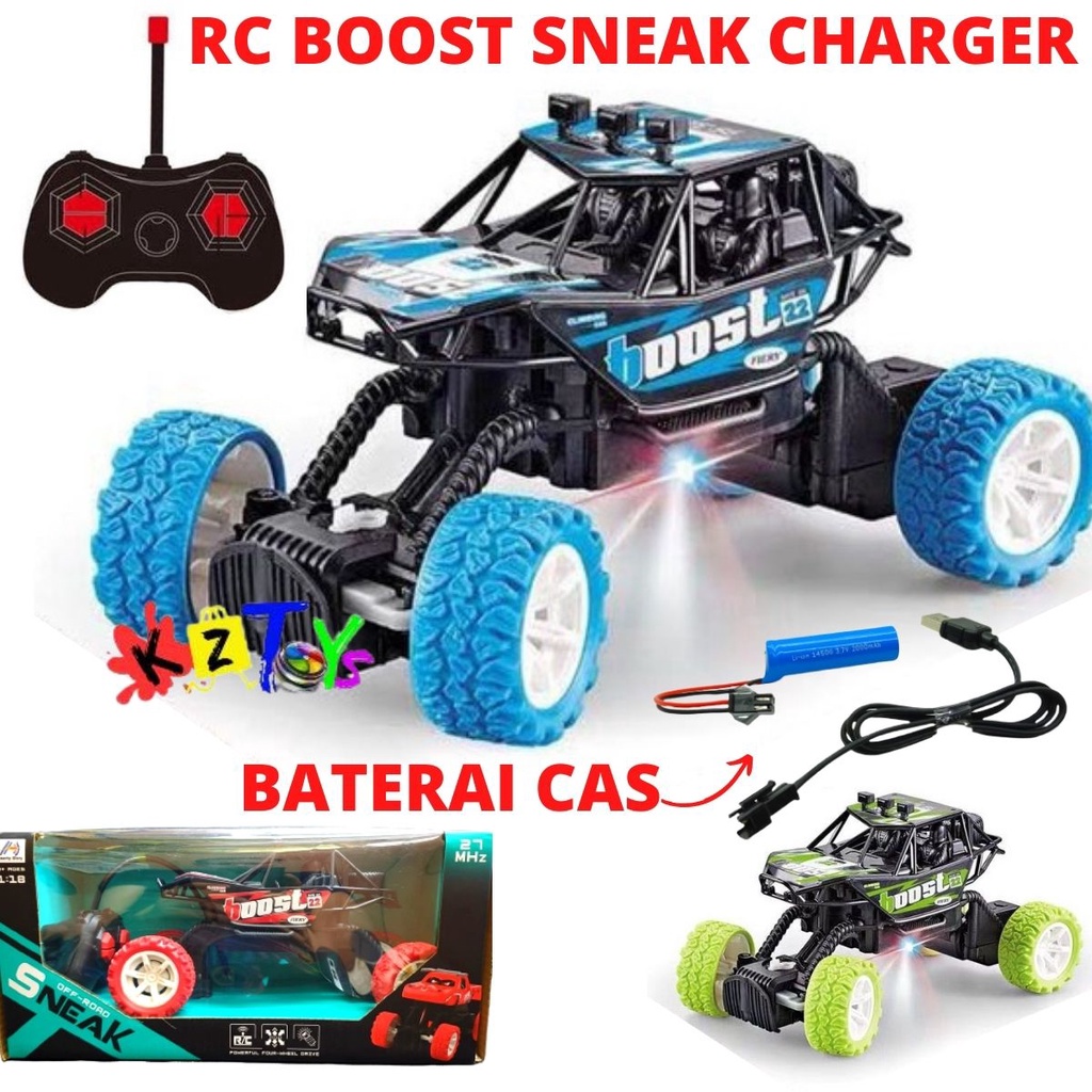 MAINAN ANAK MOBIL REMOTE CONTROL RC MONSTER CHARGE CROSS COUNTRY CAS SKALA 1:20