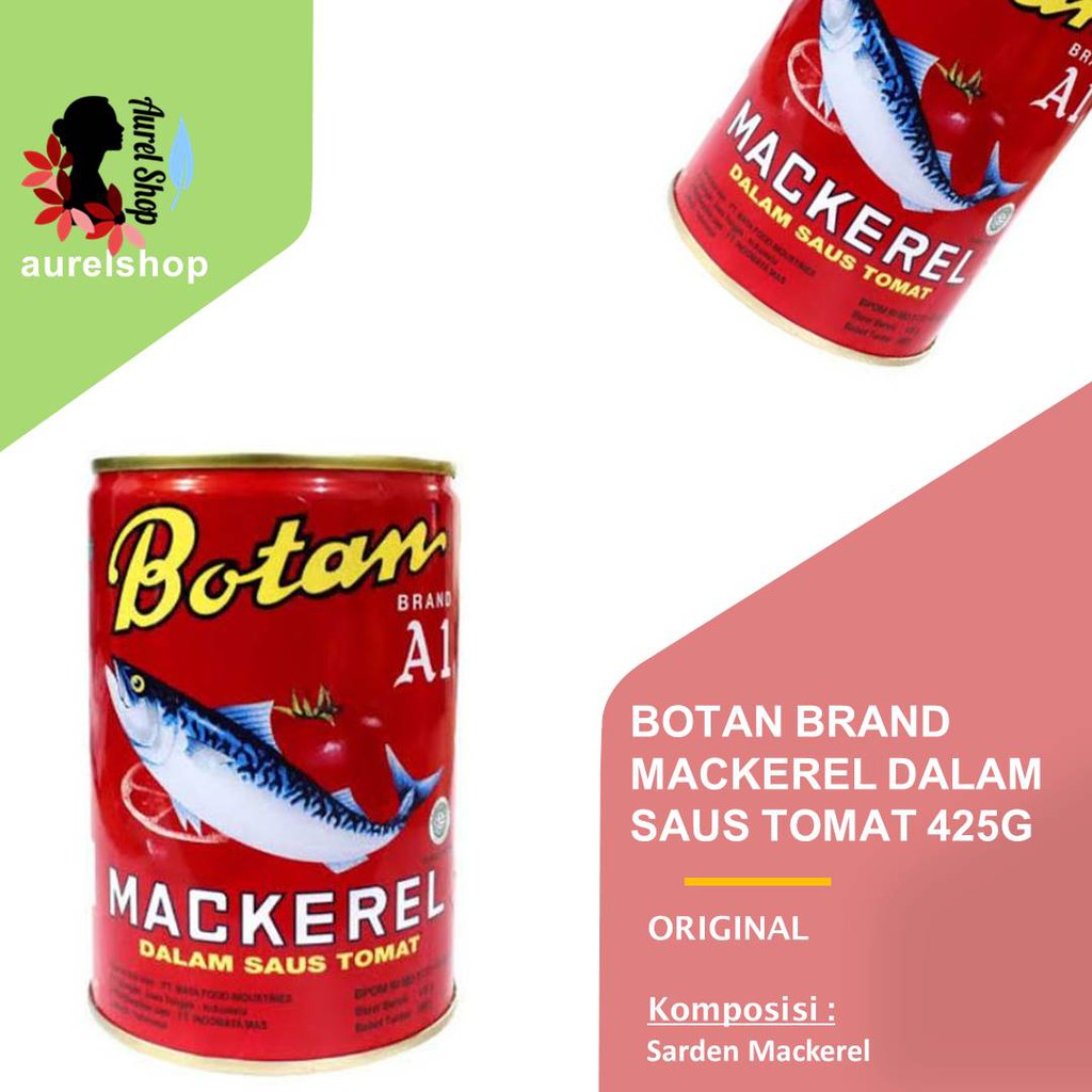 

BOTAN BRAND Sarden Mackerel dalam Saos Tomat 425 g