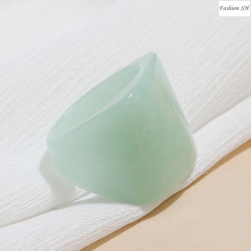 Bros Pin Ring Resin Simple Untuk Aksesoris Scarf Wanita M40259