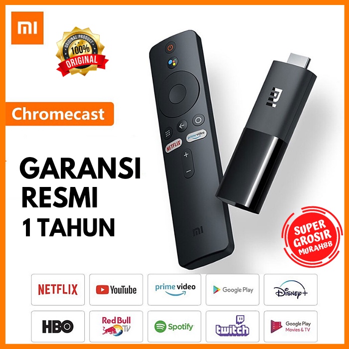 Xiaomi Mi TV Stick Smart Android 9.0 Set Top Box Full HD Chromecast Netflix + Remote