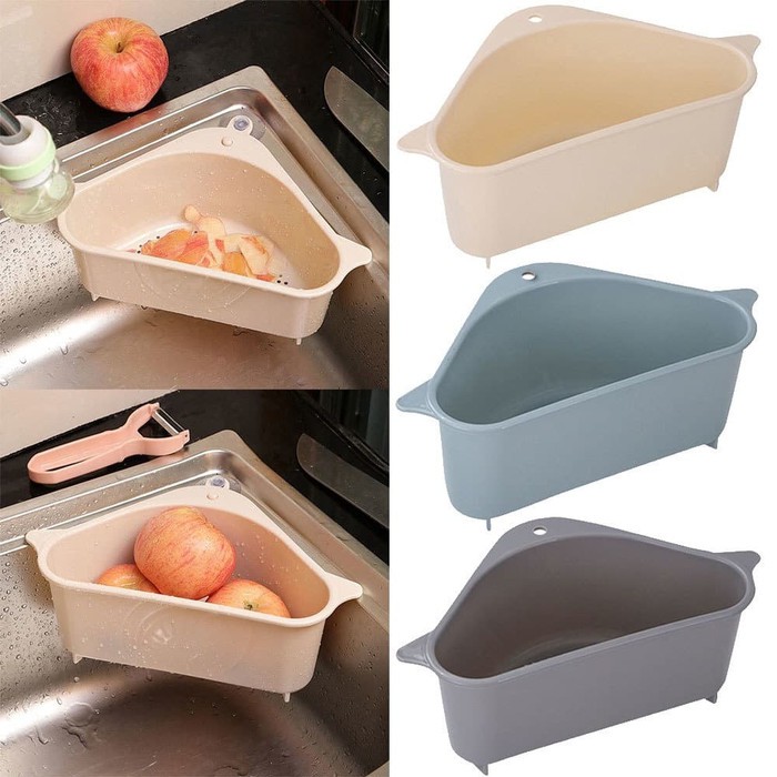 SWD1 Saringan Wastafel Dapur Suction Cup Drain Sampah Cuci Piring Multifungsi