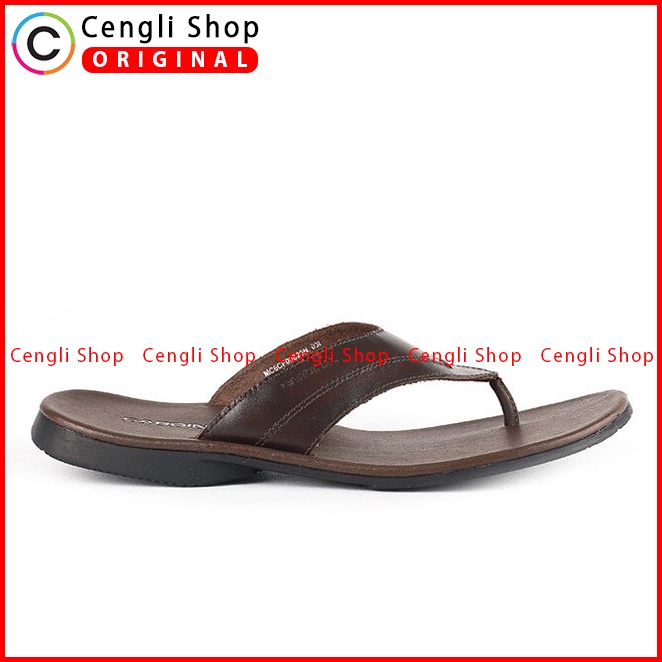 SANDAL JEPIT KULIT PRIA CARDINAL ORIGINAL CASUAL TERBARU COKLAT CA01