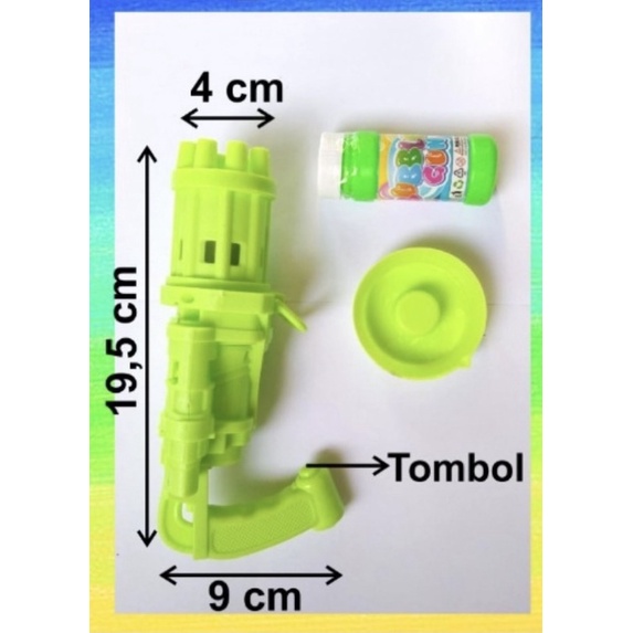 Mainan Anak Bubble Gun Pistol SH675 / Gelembung Anak Buble Gun Cairan Sabun Balon