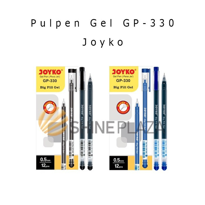 

NEW Pulpen Gel Joyko Big Fill Gel GP-330 0.5mm - Bolpen Pena Gel 0,5mm - Hitam