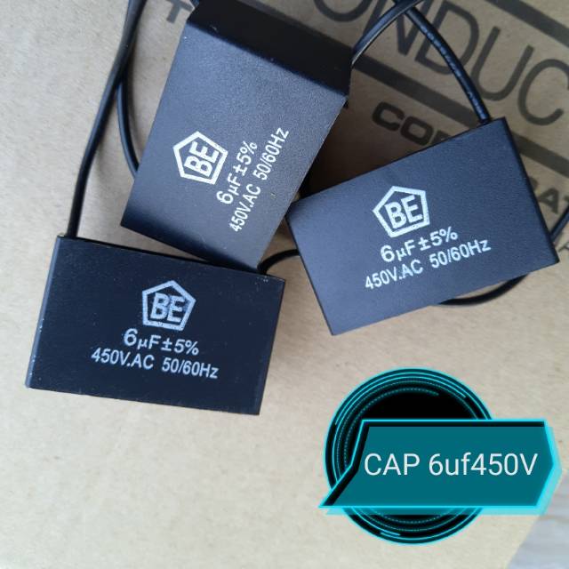 CAPASITOR 6uf450V KOTAK