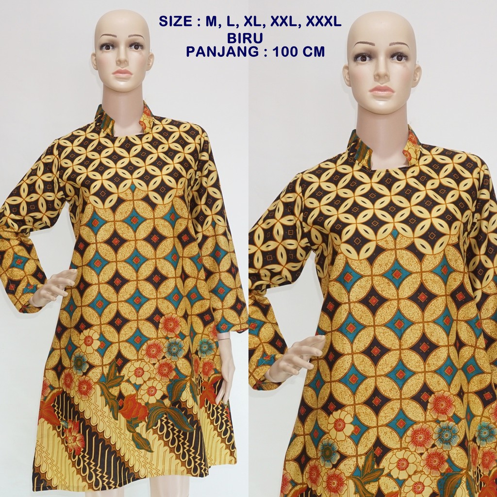  Tunik  Batik  Kembang Kawung DSC04179 Shopee  Indonesia