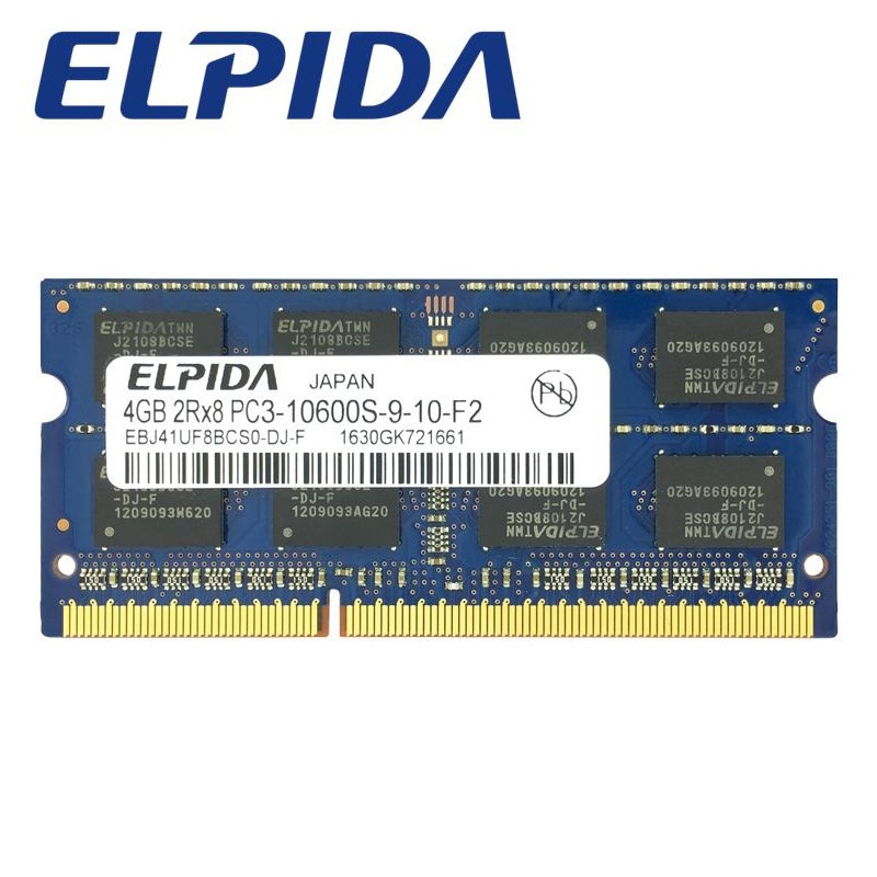 Elpida RAM DDR3 DDR3L 1066 / 1333 / 1600MHz DDR2 800 667MHz 2GB 4GB 8GB Untuk Laptop