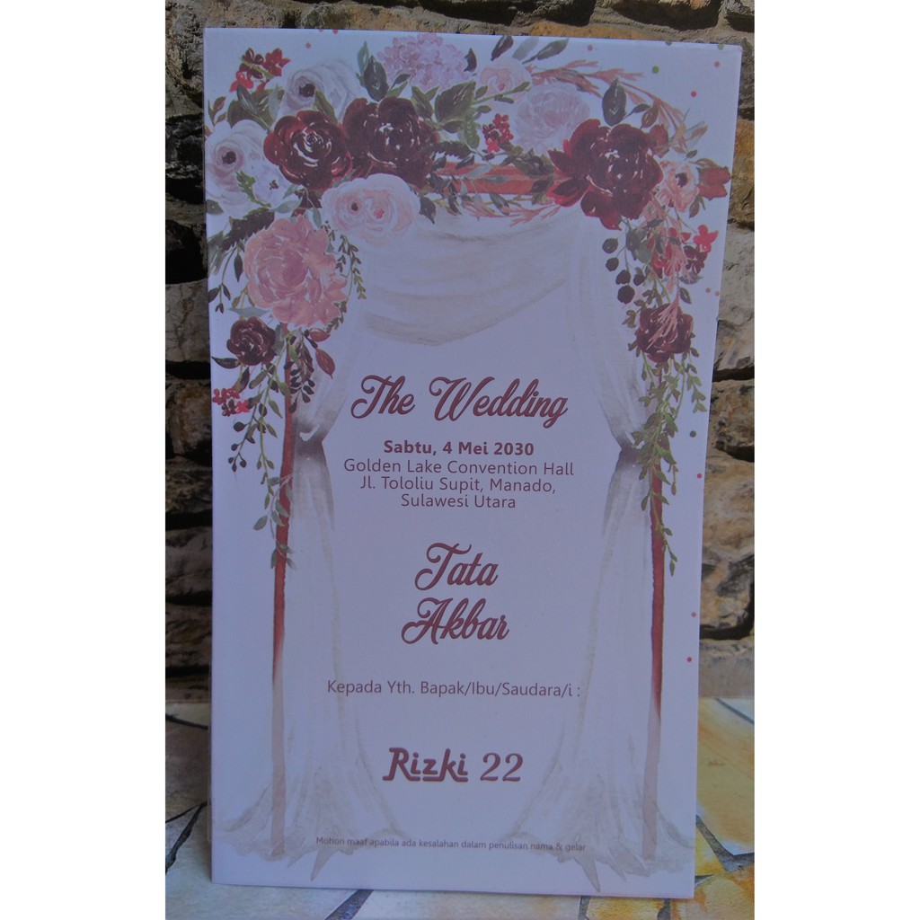 Blangko Undangan  Rizki  22 (isi 100lbr)