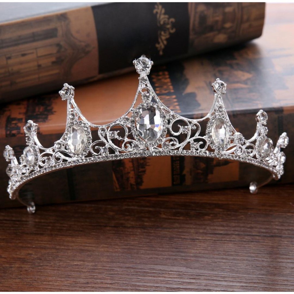 Princess Crown - Mahkota Bridal Elegan Cantik - Wedding Crown Tiara