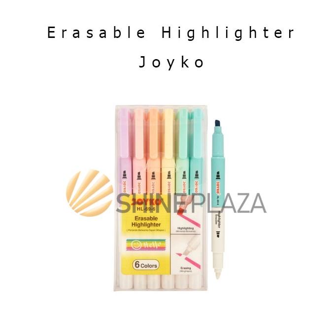 

Erasable Highlighter Pastel Set - Penanda Dapat Dihapus Joyko HL-69-6