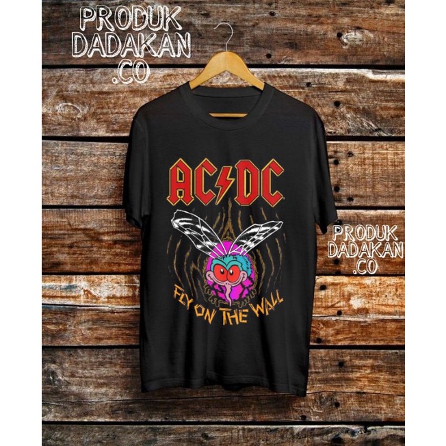 KAOS ACDC - FLY ON THE WALL / KAOS METAL / KAOS OVERSIZE PRIA / KAOS WANITA / BAJU ACDC / BAJU AC/DC