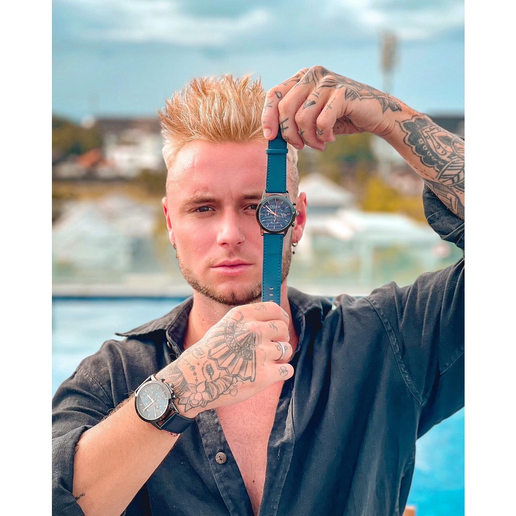 Jam Tangan Pria Dhon.id gratis gelang dan kalung (dhonstore)