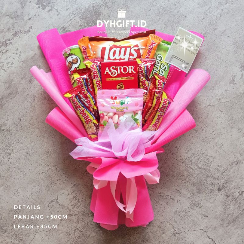 

HUGGABLE SNACK BOUQUET • KADO ULTAH | HADIAH SIDANG | GRADUATION GIFT | HADIAH PACAR | HADIAH ULTAH