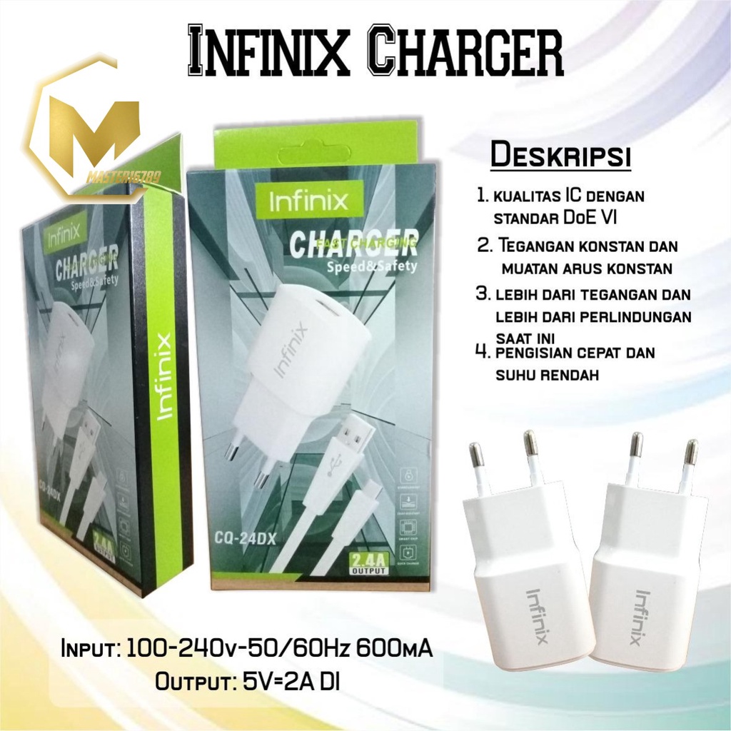 Charger Infinix 9V -2A Original Fast Charging Kabel Micro USB note 7 Note 8 hot 9 8 10 play MA1816