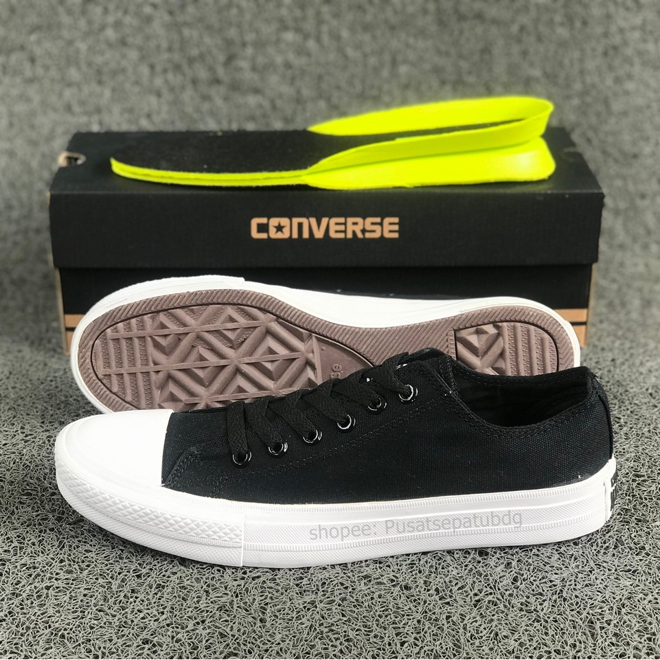 Converse Chuck Taylor All Star Low Black White Lunarlon