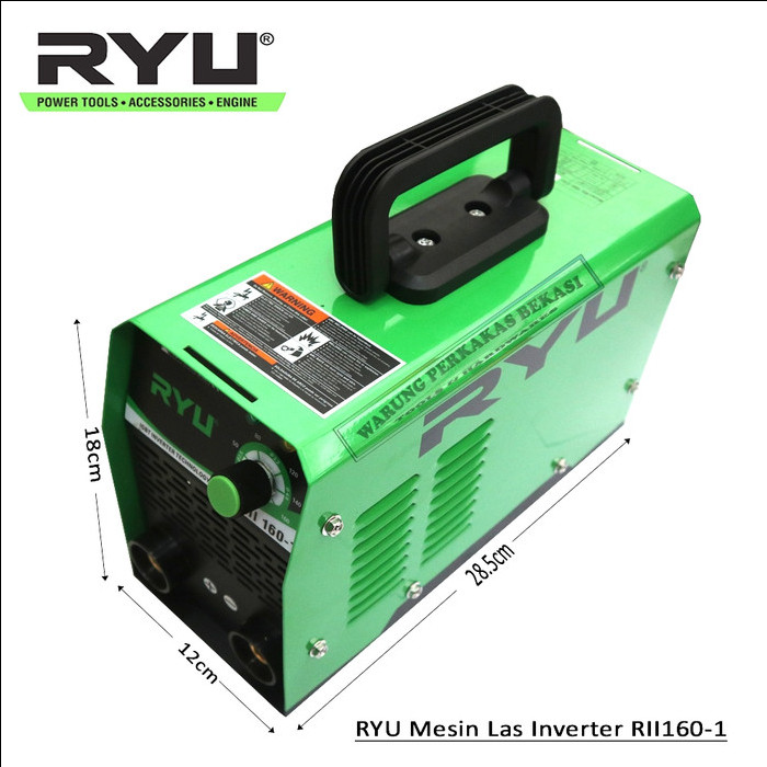 RYU INVERTER RII 160A 1300W/RYU MESIN LAS 160A /RYU TRAPO LAS 160A