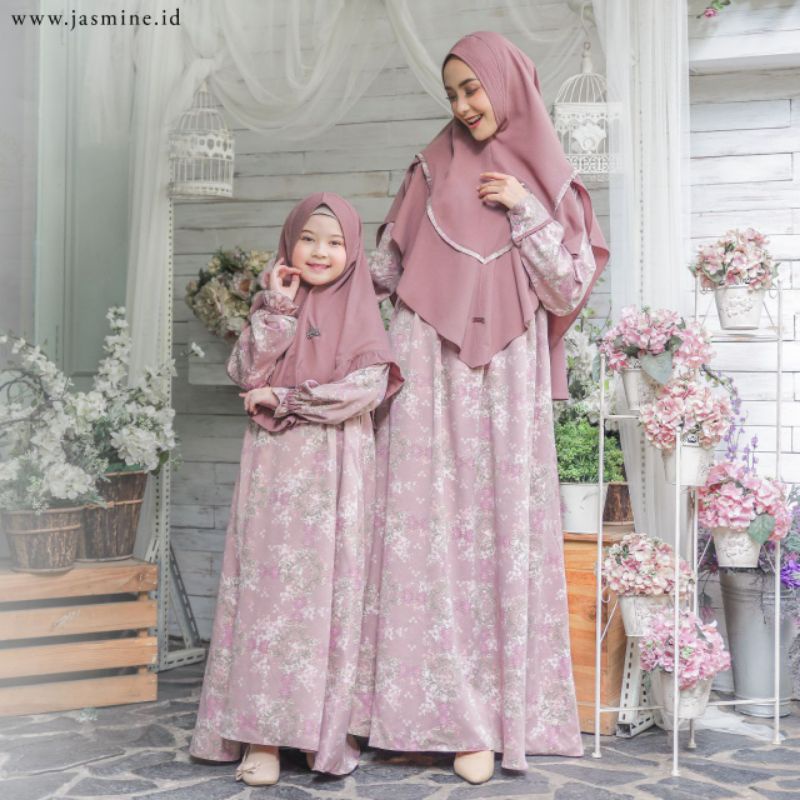 [JASMINE] EDELWEIS DRESS GAMIS MOTIF BAHAN SILK