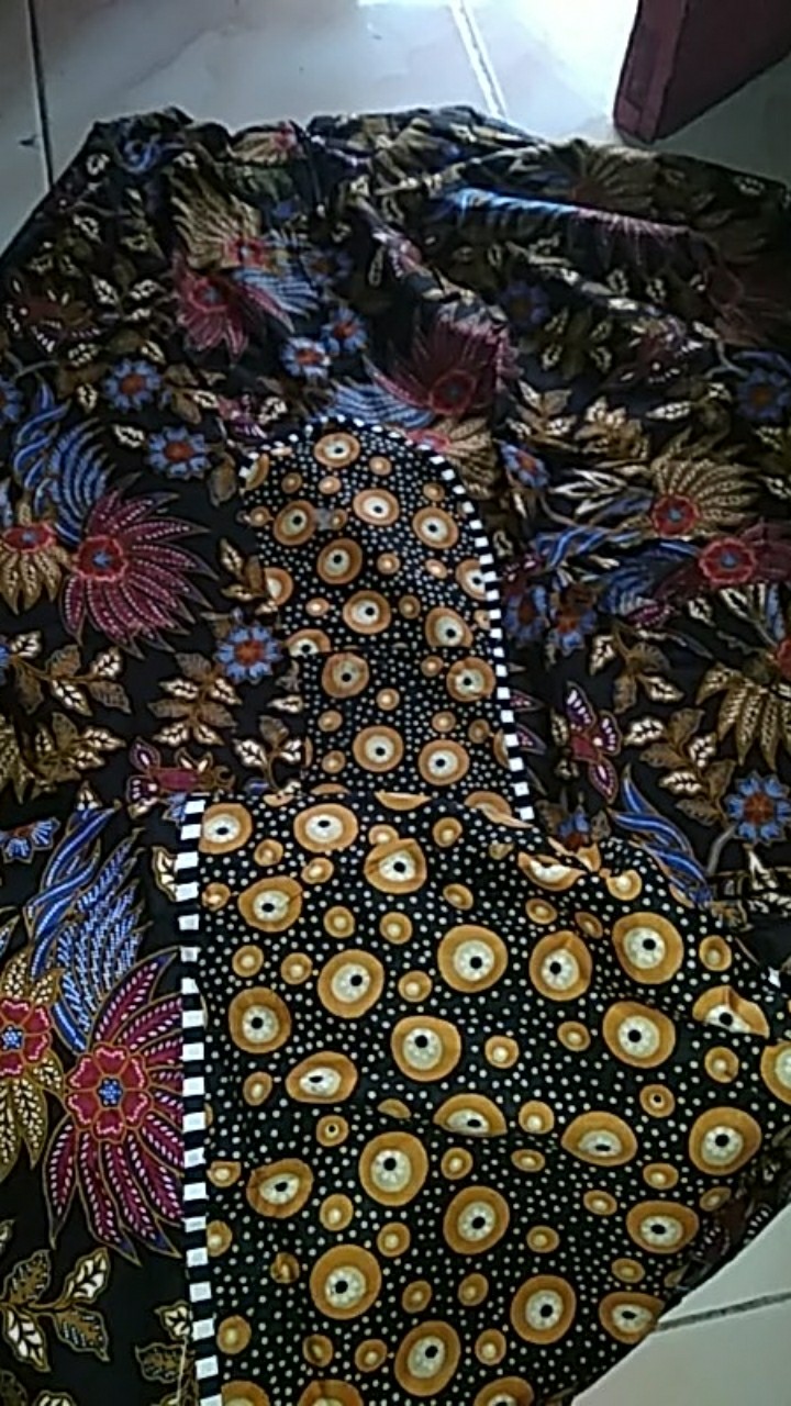 Gamis Original Gamis Batik Kombinasi Wanita Terbaru All Size Dan Jumbo Bermacam Warna Corak, Putra M
