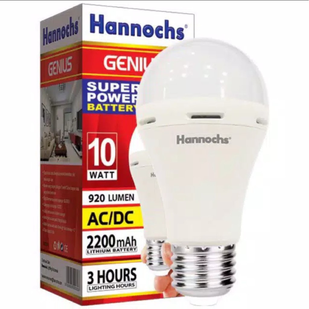 Lampu EMERGENCY LED HANNOCHS 10 WATT