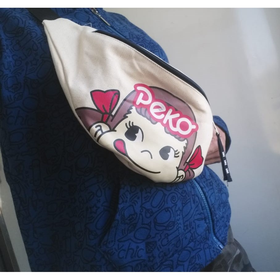 TAS SELEMPANG FASHIONABLE KANVAS PRINT TERBARU - PEKO