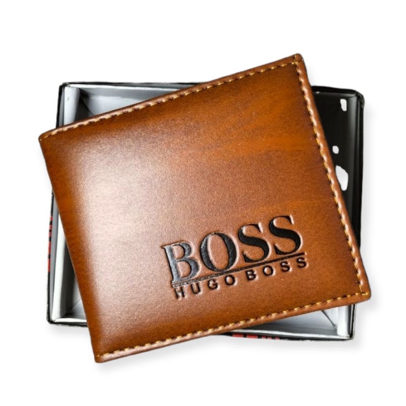 Dompet Cowok Lipat 2 Dompet cowok + Box-BOSS