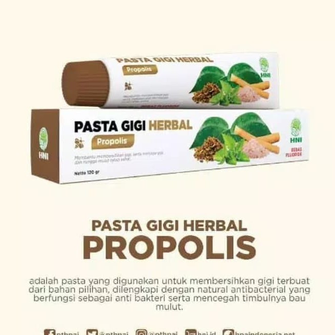 Pasta Gigi Herbal Propolis HNI HPAI