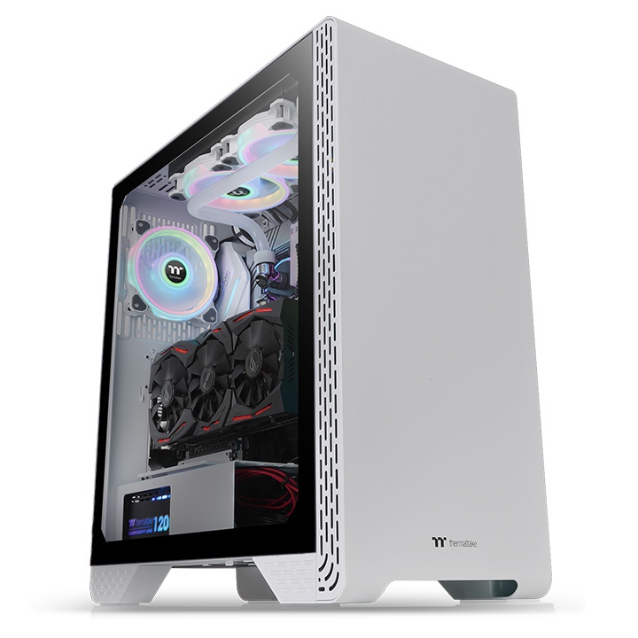 Thermaltake Casing S300 Tempered Glass Snow Edition Mid Tower Chassis