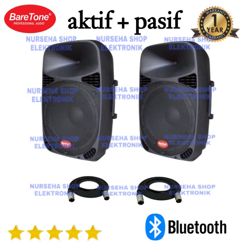 speaker aktif pasif 15 inch baretone original 15mb 15mw