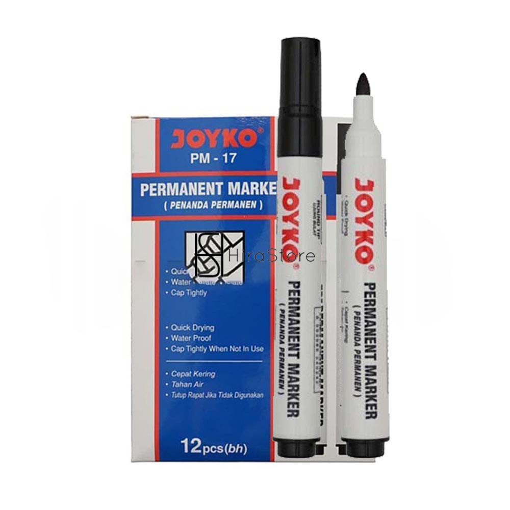 

Spidol Permanen merk Joyko Permanent Marker Round Tip