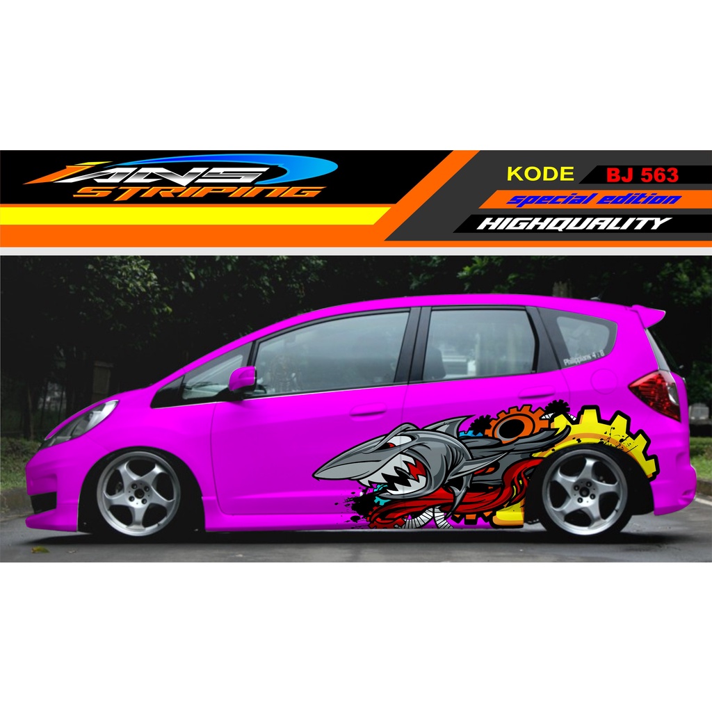 DECAL STICKER MOBIL JAZZ DATSUN BRIO / STICKER MOBIL HIU / STIKER MOBIL AGYA AYLA SIGRA