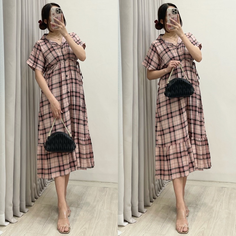 Daster Amariel Vibi Homewear-Vib: Grande ‘Dusty