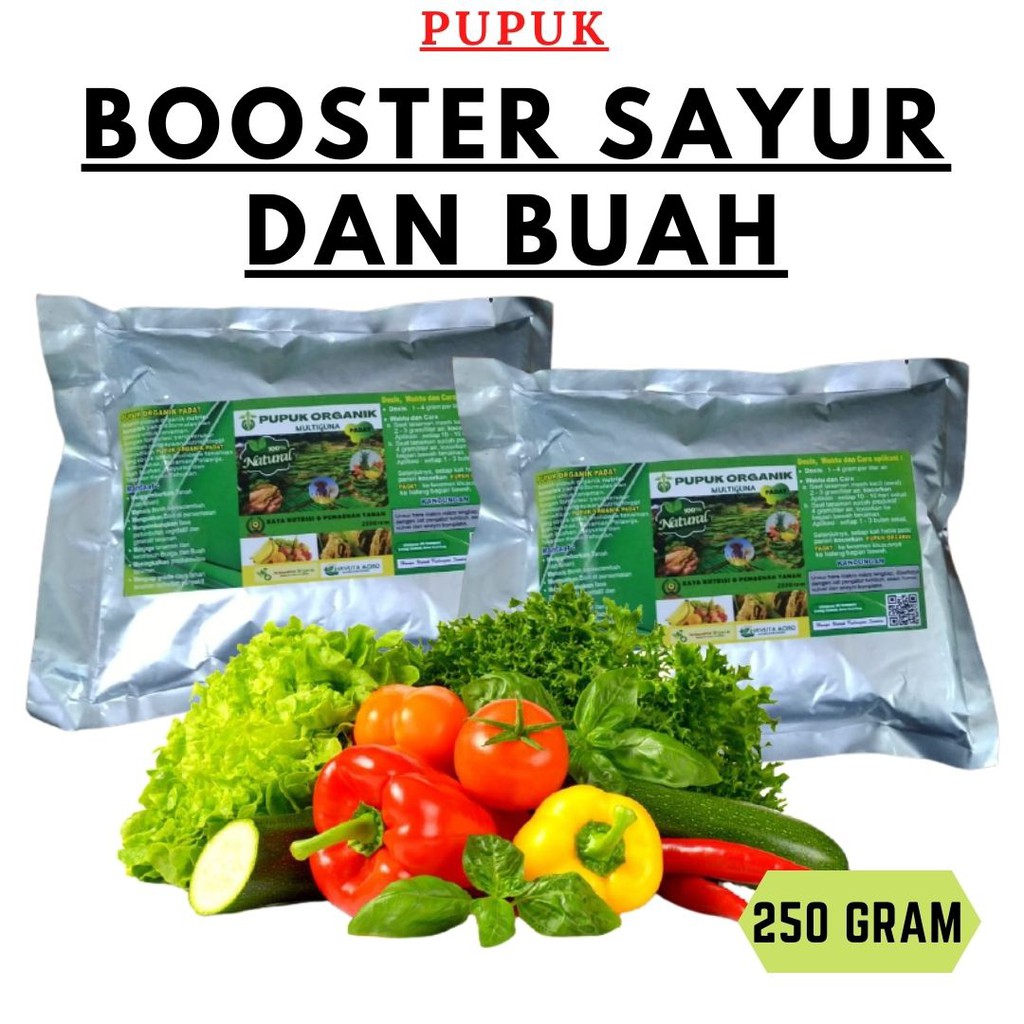 Pupuk Buah dan Sayur, Pupuk Booster Multiguna, Pupuk Booster Buah dan Sayur Organik