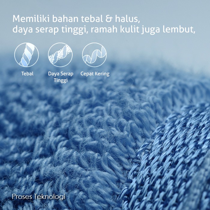 Handuk Mandi Jumbo Premium Dewasa Pria Wanita Bahan Polyester Tebal Ukuran 70x140cm Daya Serap Tinggi Motif Garis Perlengkapan Rumah Tangga Import Terbaru - H12 - Comfort Homes