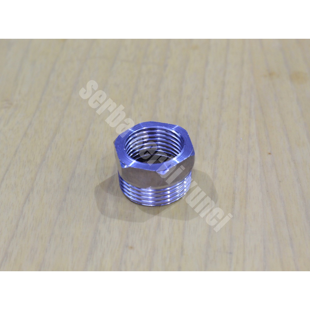 Sok Pipa/Sok Drat Luar Dalam 3/4" Stainless 304