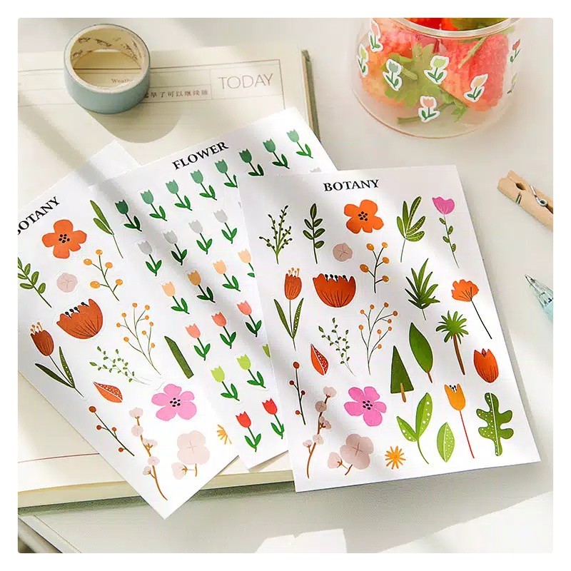 

1 LEMBAR STIKER KERTAS TEMA HEART CLOUDS FLOWER WATER DROP IRREGULAR LUCU MURAH BULLET JURNAL DIY