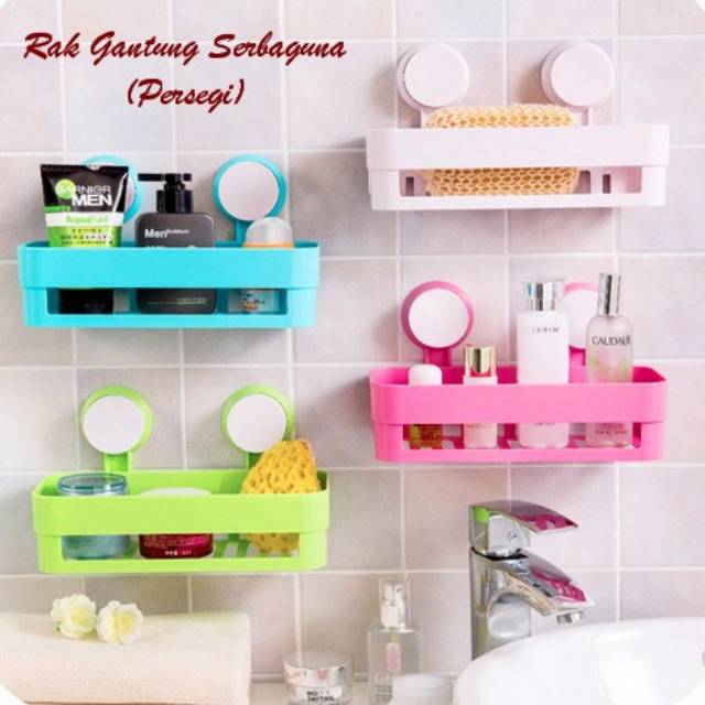 BATHROOM SHELVES RAK  TEMPAT HOLDER SABUN SHAMPO KAMAR  