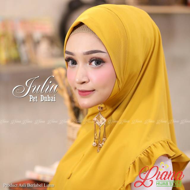 (((Original Liana))) Hijab instan jersey Julia pet Dubai